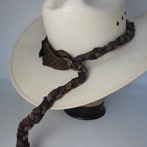 Western Hatband braided hatband handcrafted by me Bold  Unique one of a kind USA